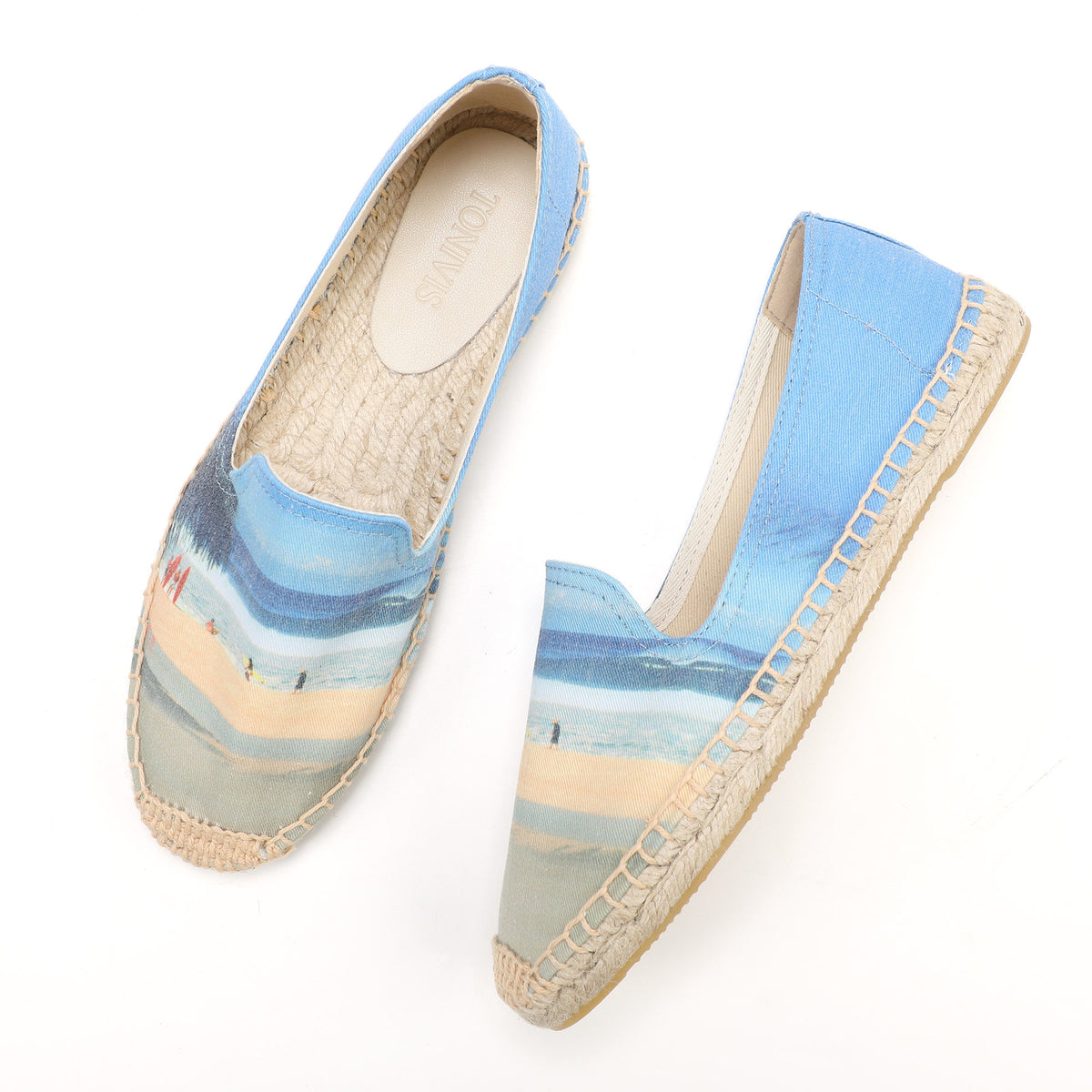 W-F674 women's espadrille flats, product photo