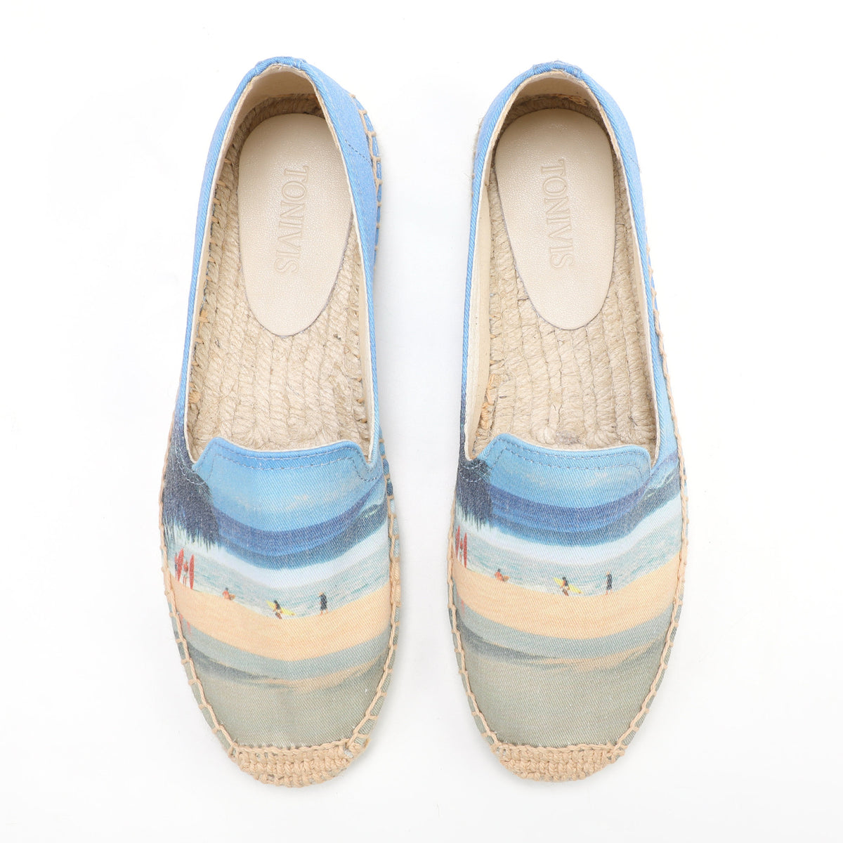 W-F674 women's espadrille flats, product photo
