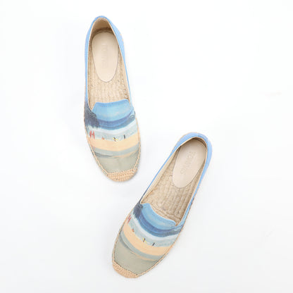 W-F674 women's espadrille flats, product photo