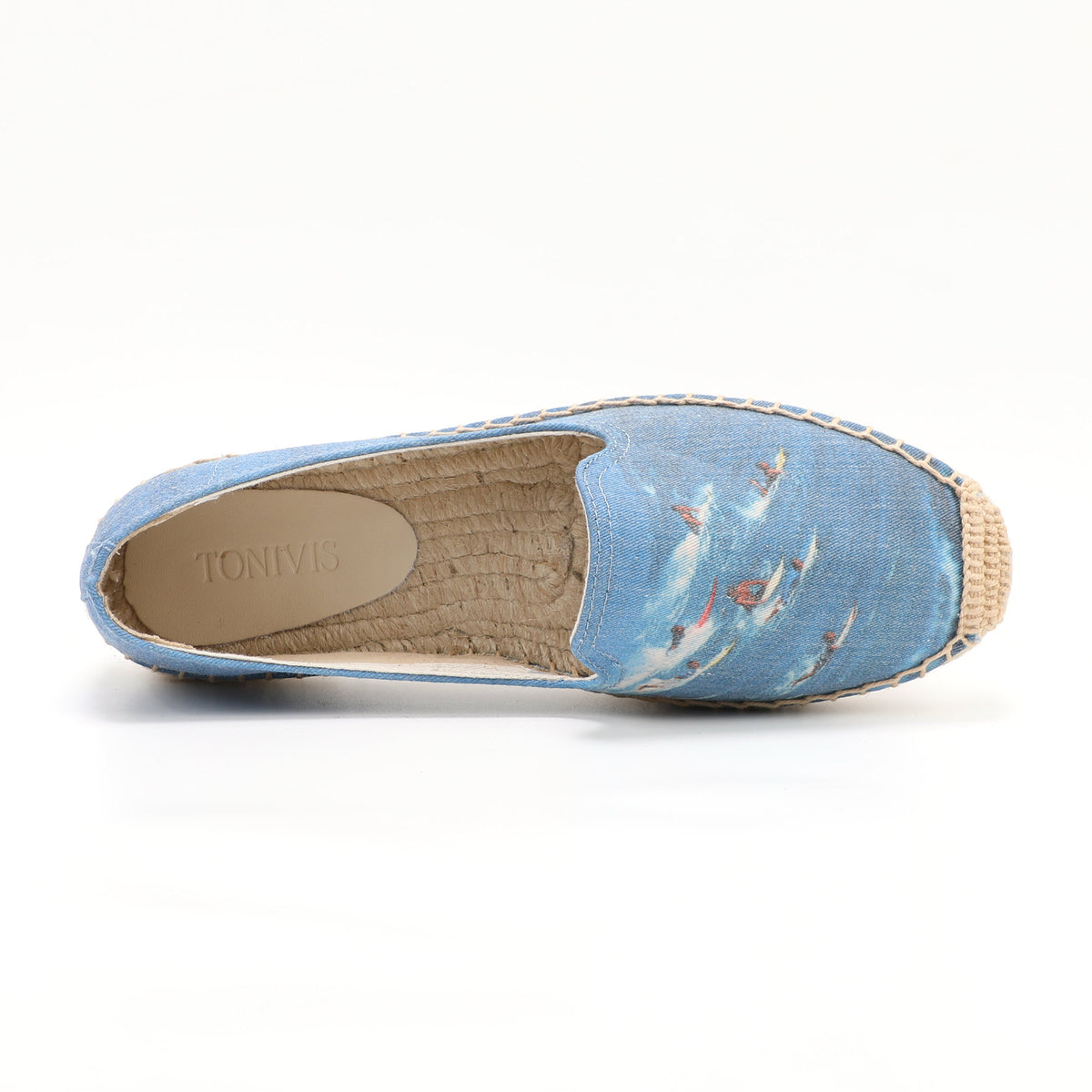 W-F675 women's espadrille flats, product photo