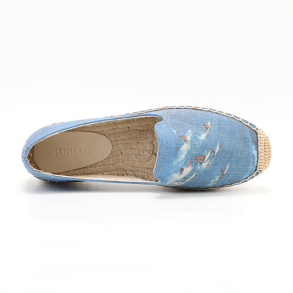 W-F675 women's espadrille flats, product photo