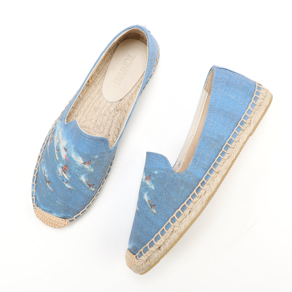 W-F675 women's espadrille flats, product photo