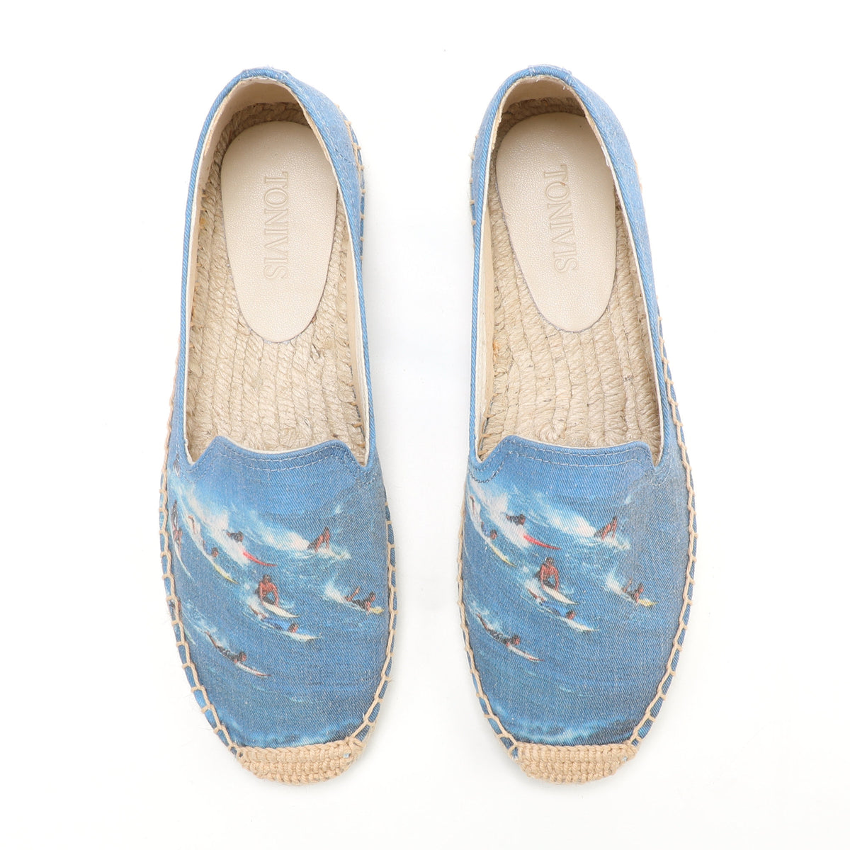 W-F675 women's espadrille flats, product photo