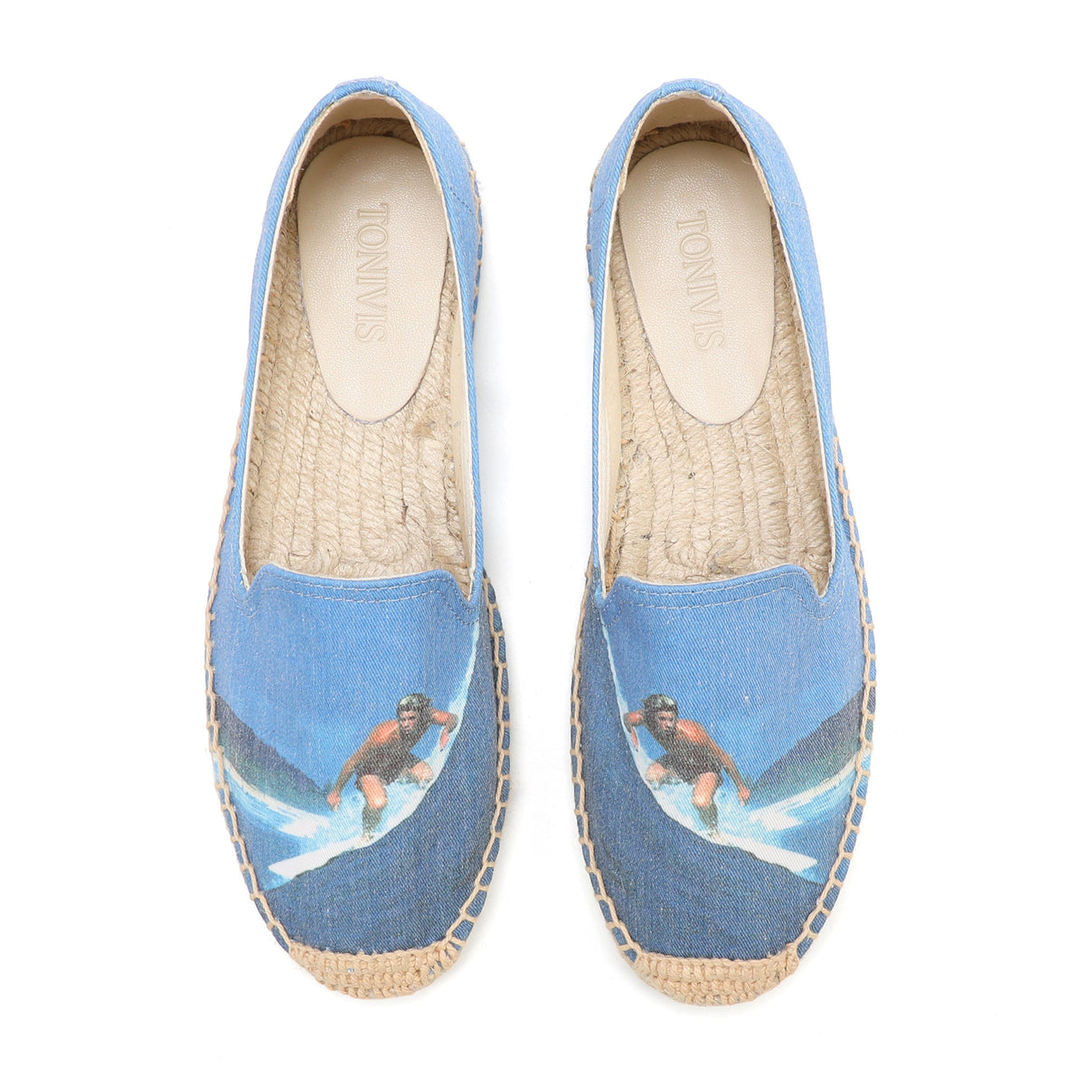 W-F676 women's espadrille flats, product photo