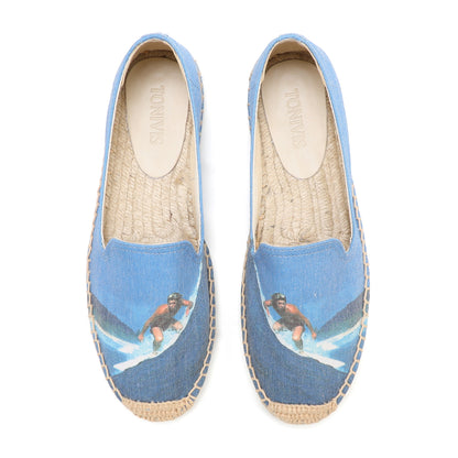 W-F676 women's espadrille flats, product photo