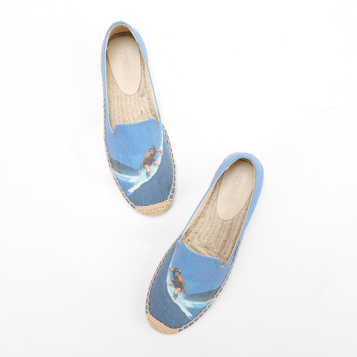 W-F676 women's espadrille flats, product photo