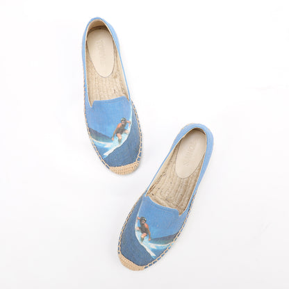 W-F676 women's espadrille flats, product photo