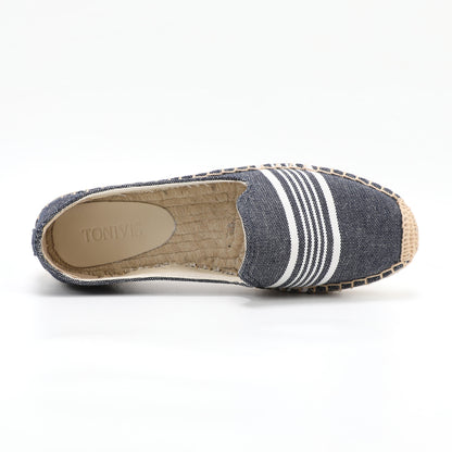W-F677 women's espadrille flats, product photo