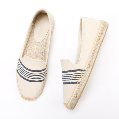 W-F679 women's espadrille flats, product photo