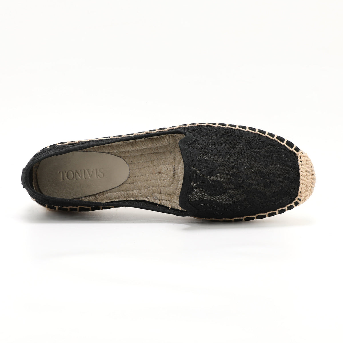 W-F689 women's espadrille flats, product photo