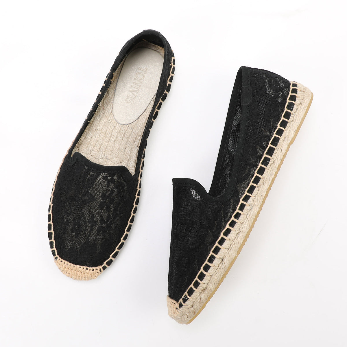 W-F689 women's espadrille flats, product photo