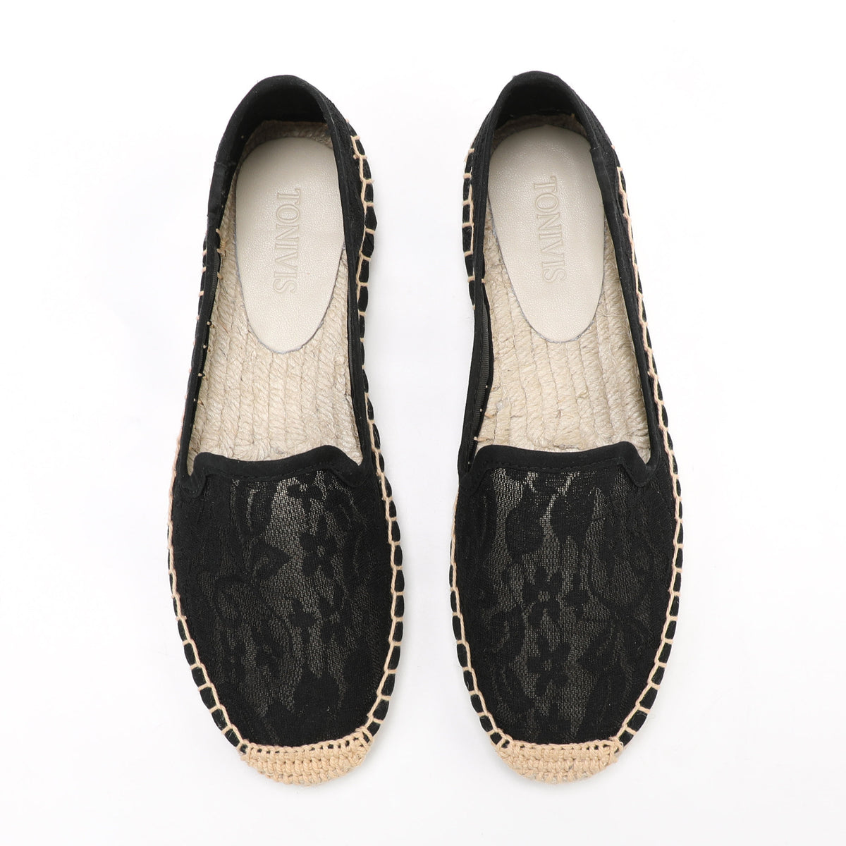 W-F689 women's espadrille flats, product photo