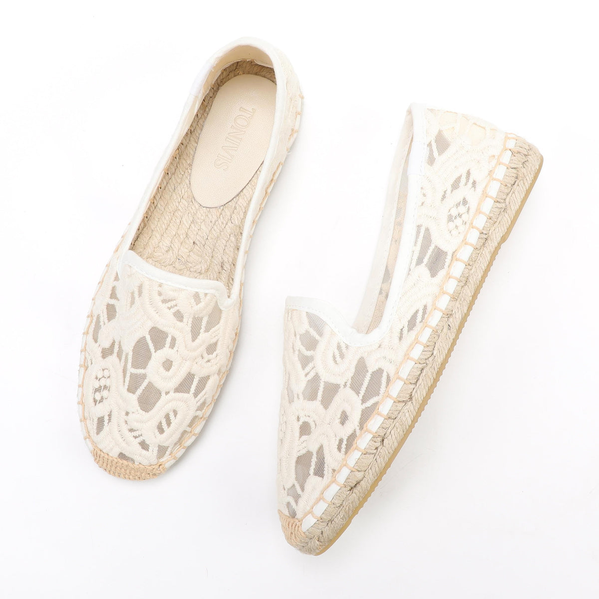 W-F691 women's espadrille flats, product photo