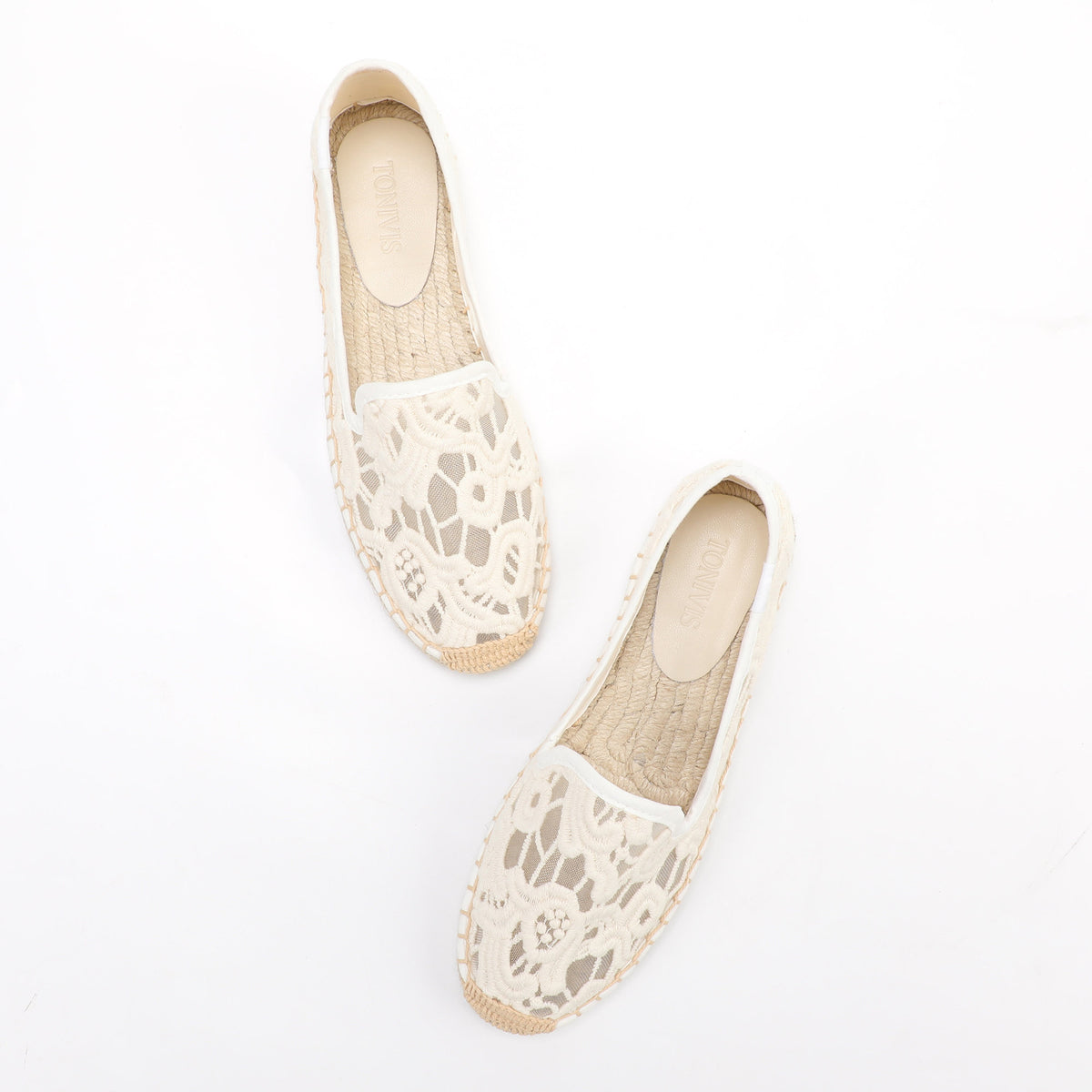 W-F691 women's espadrille flats, product photo