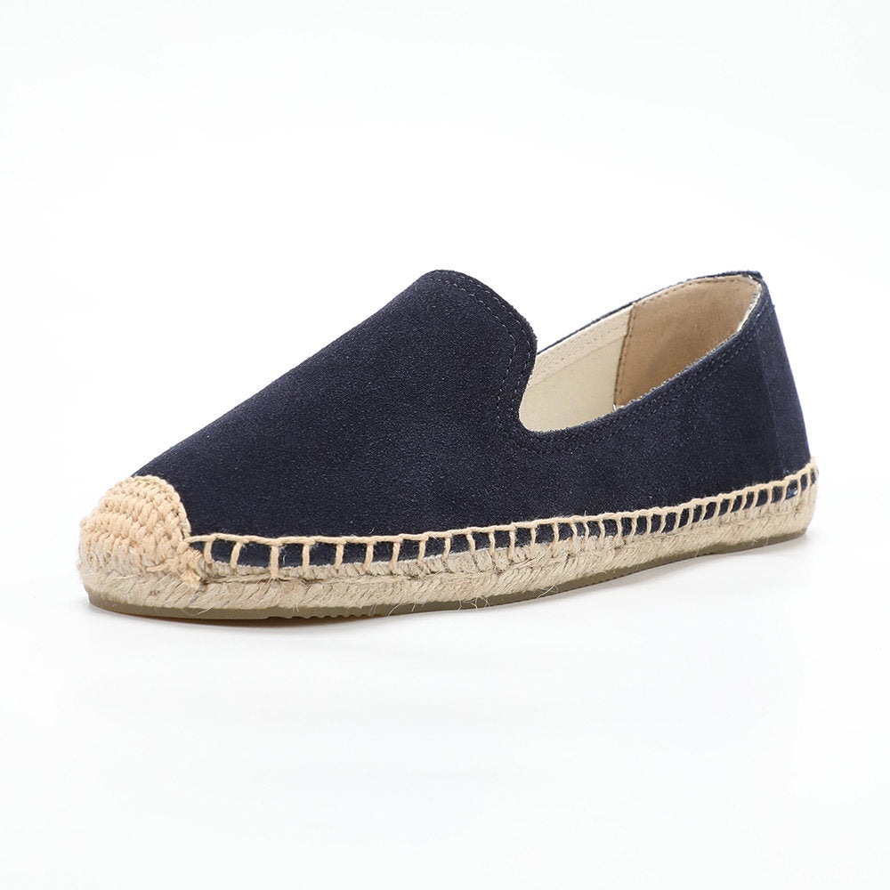Navy women's espadrille flats, W-F692, photo 1