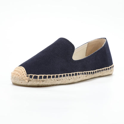 Navy women's espadrille flats, W-F692, photo 1