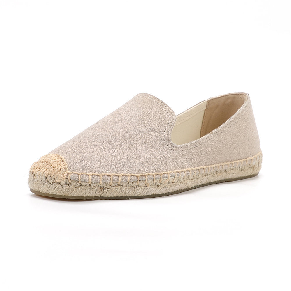 Beige women's espadrille flats, W-F695, photo 1