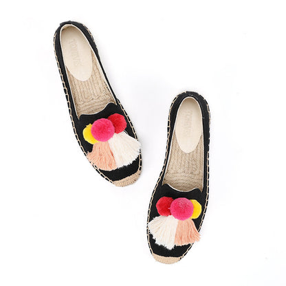 W-F699 women's espadrille flats, product photo