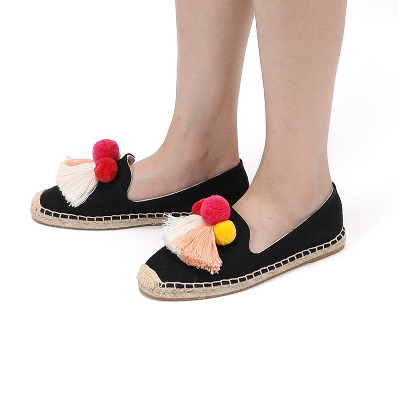 W-F699 women's espadrille flats, product photo