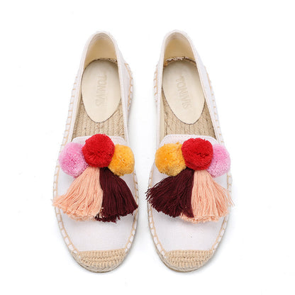 W-F701 women's espadrille flats, product photo