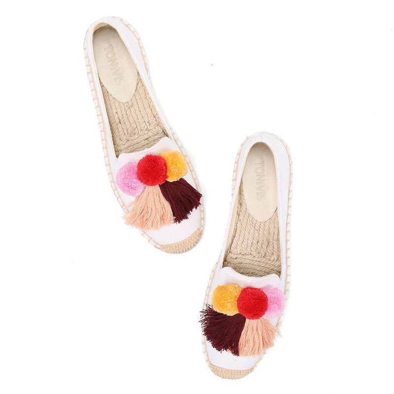 W-F701 women's espadrille flats, product photo