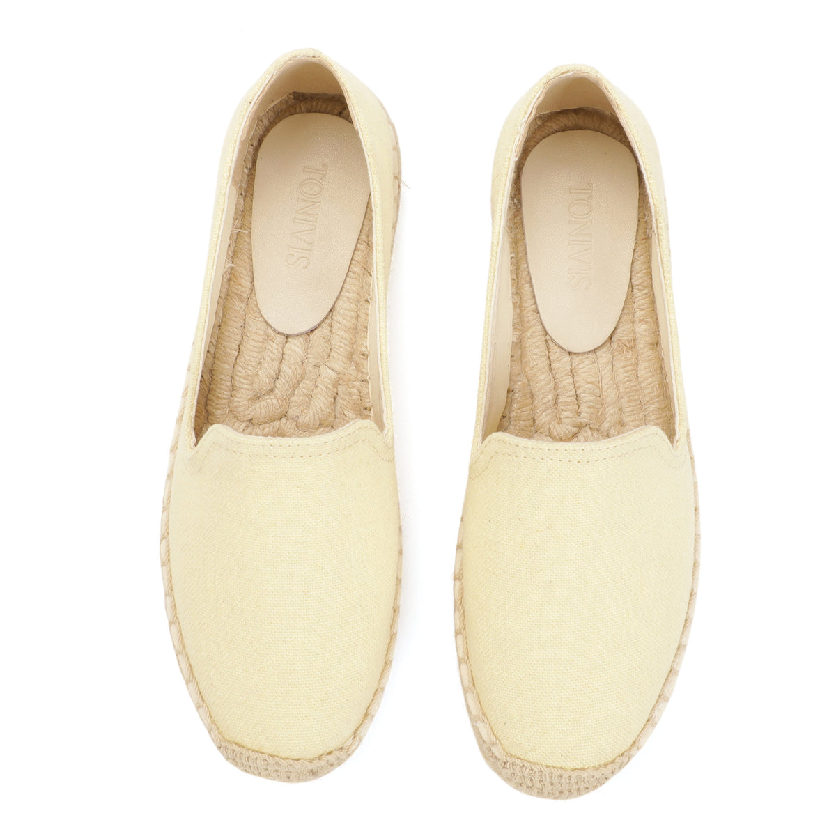 Cream Yellow women's platform espadrilles, style W-P20263