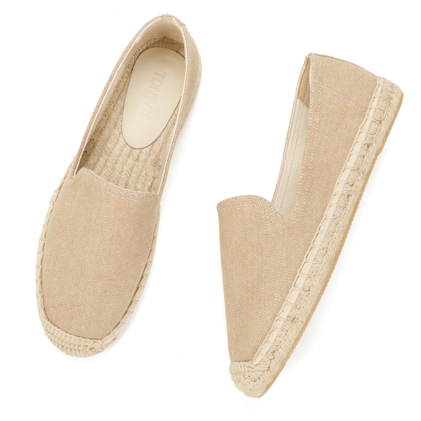 TONIVIS Women's Khaki espadrille flats image 8