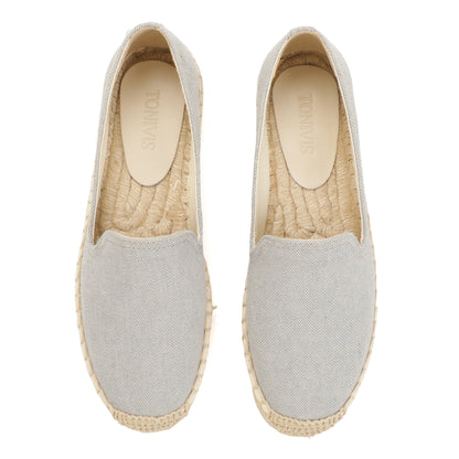 Light Gray women's platform espadrilles, style W-P20264