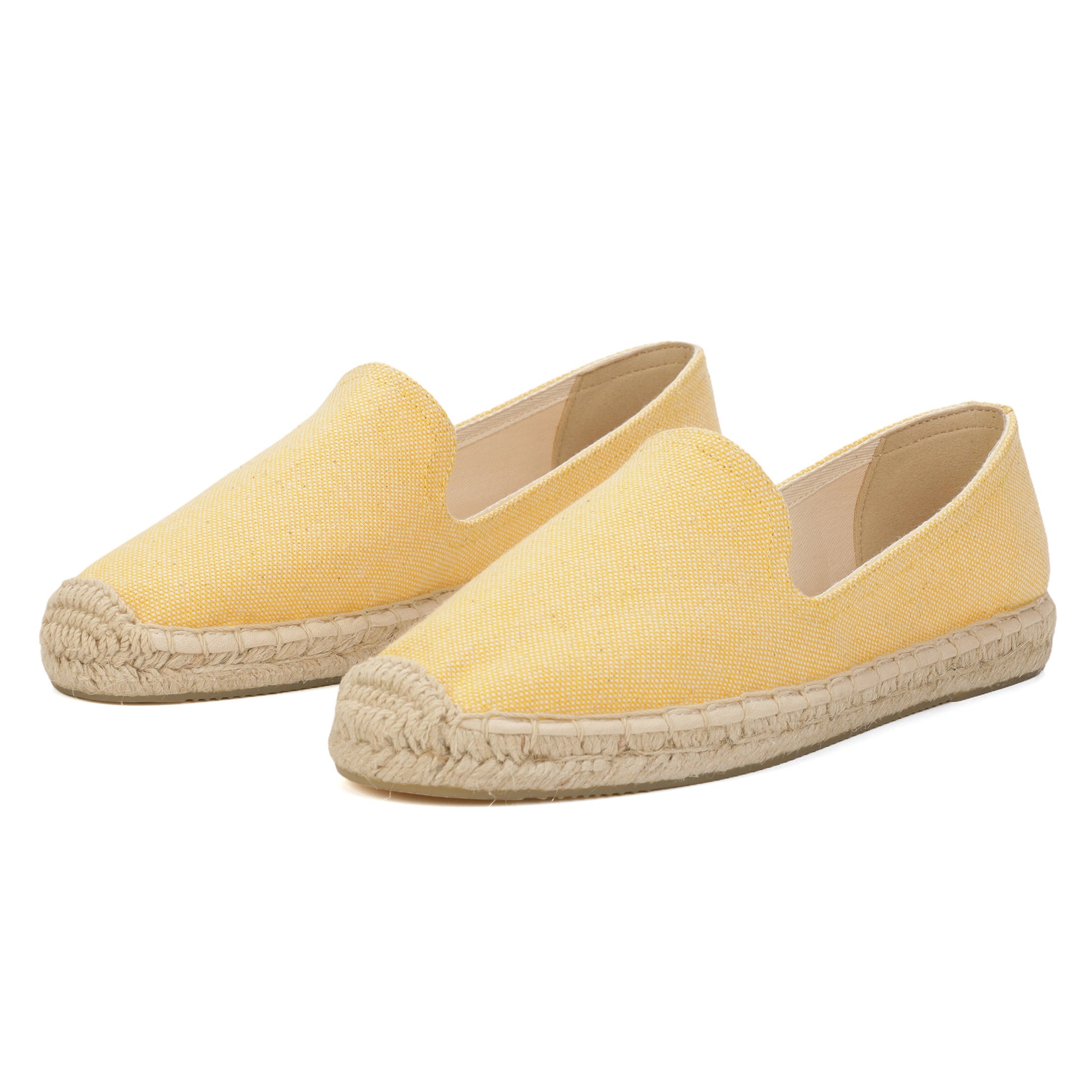 TONIVIS Women's Lemon Yellow espadrille flats image 2