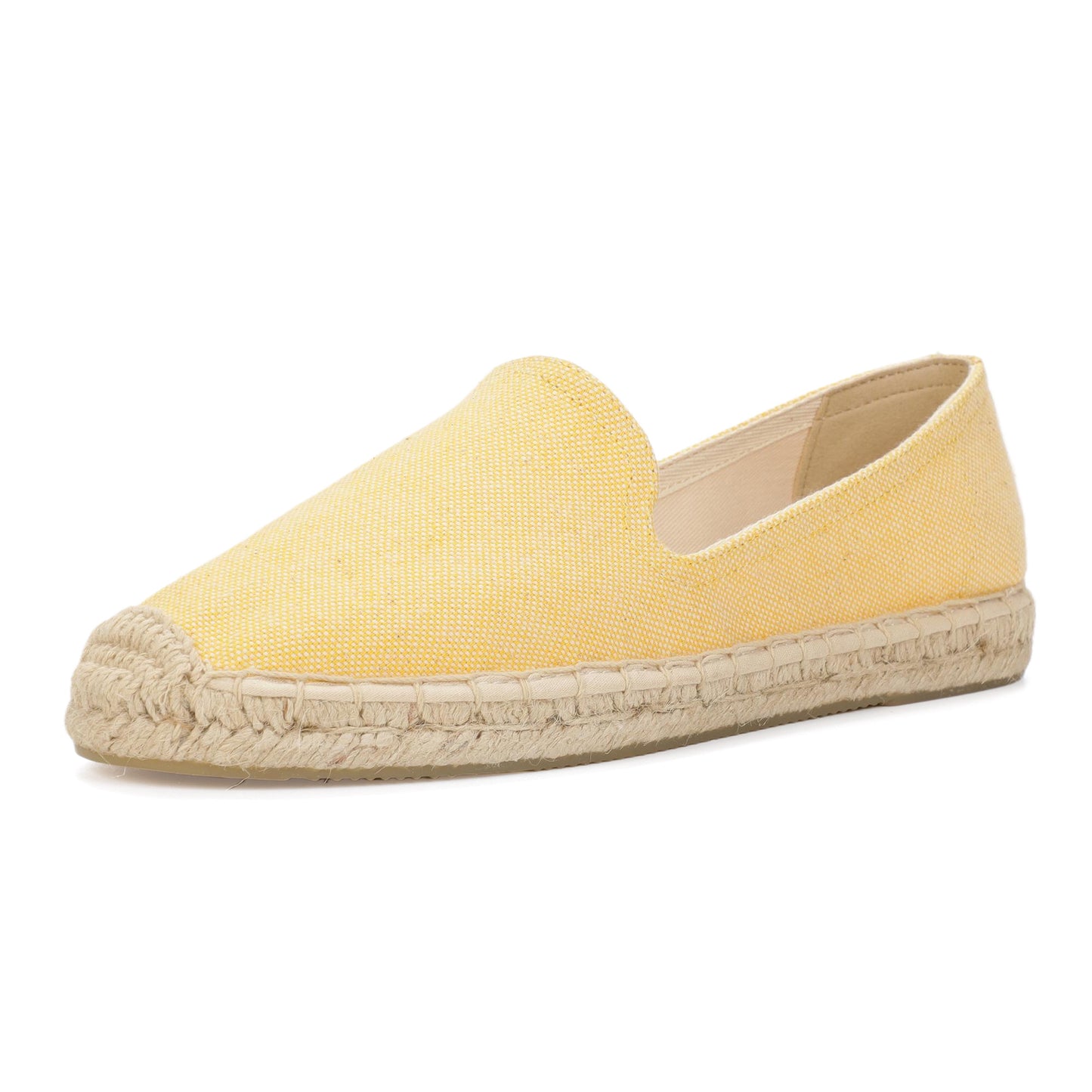 TONIVIS Women's Lemon Yellow espadrille flats image 3