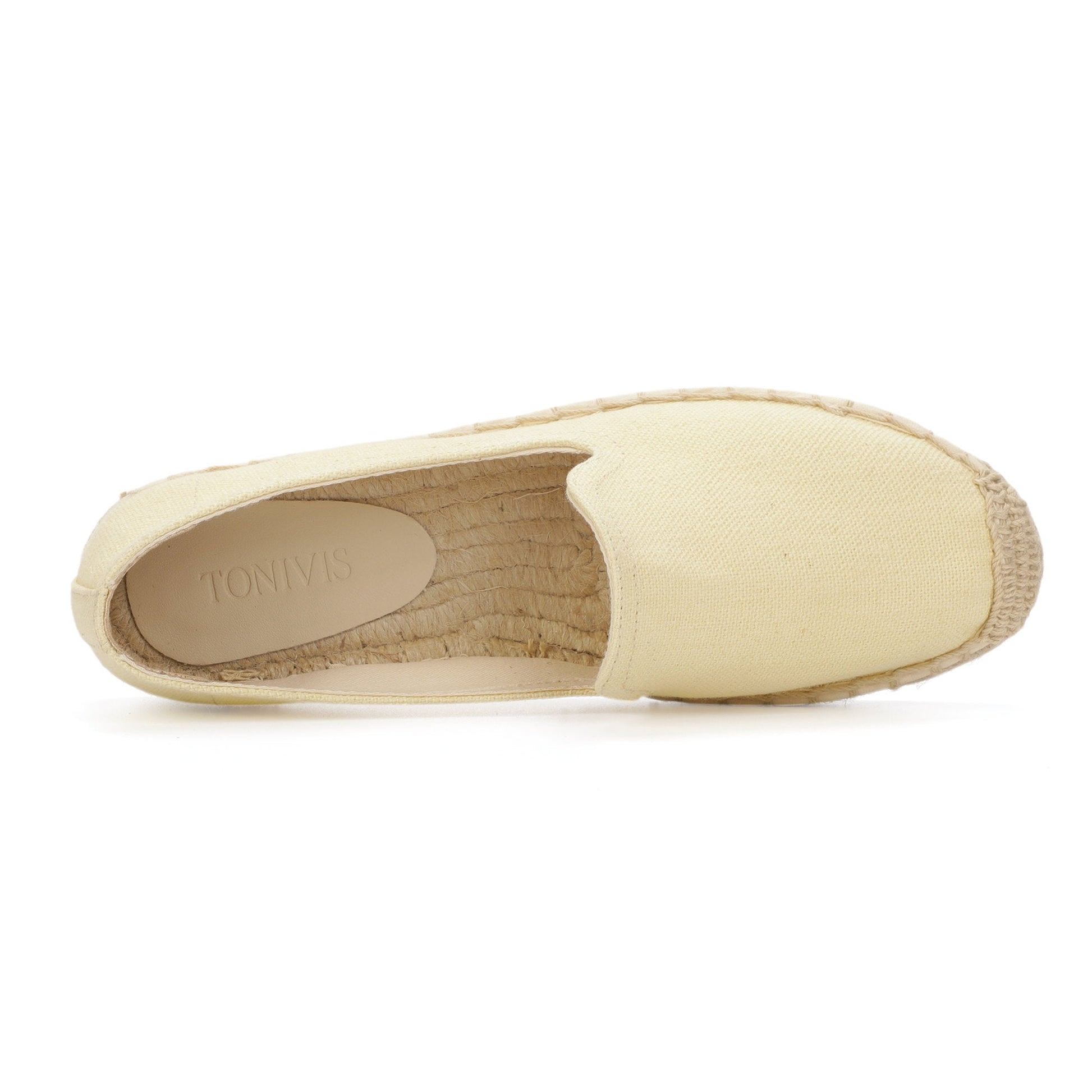 TONIVIS Women's Cream Yellow espadrille flats image 7
