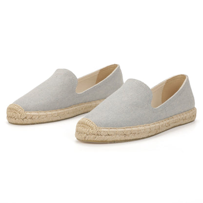 TONIVIS Women's Linen Gray espadrille flats image 2