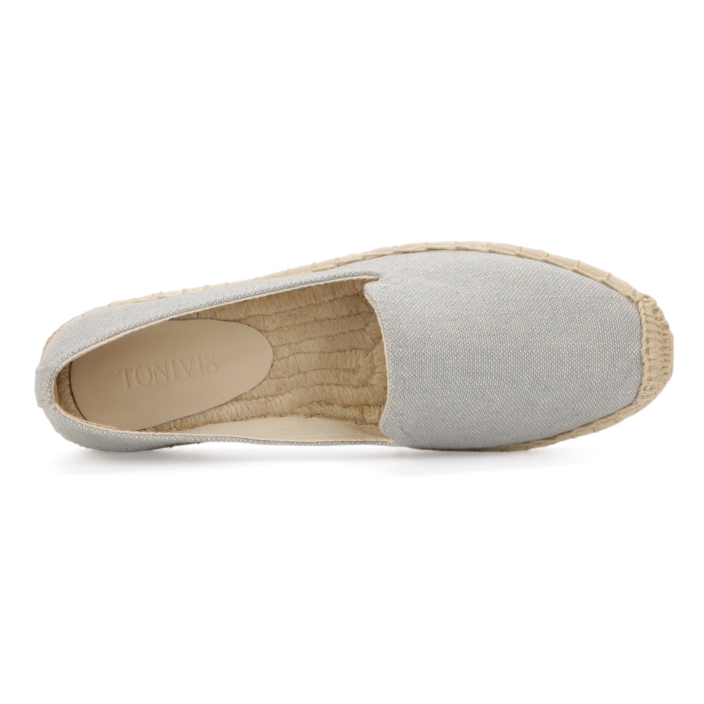 TONIVIS Women's Linen Gray espadrille flats image 7