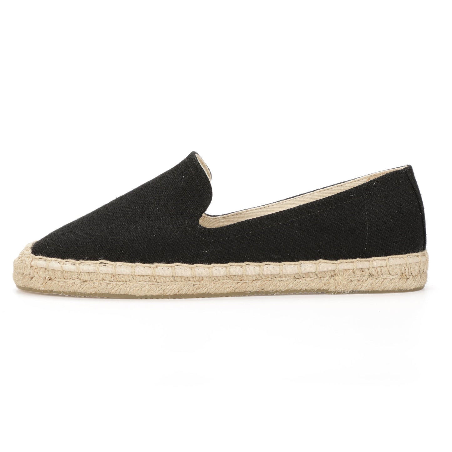 TONIVIS Women's Linen Black espadrille flats image 3