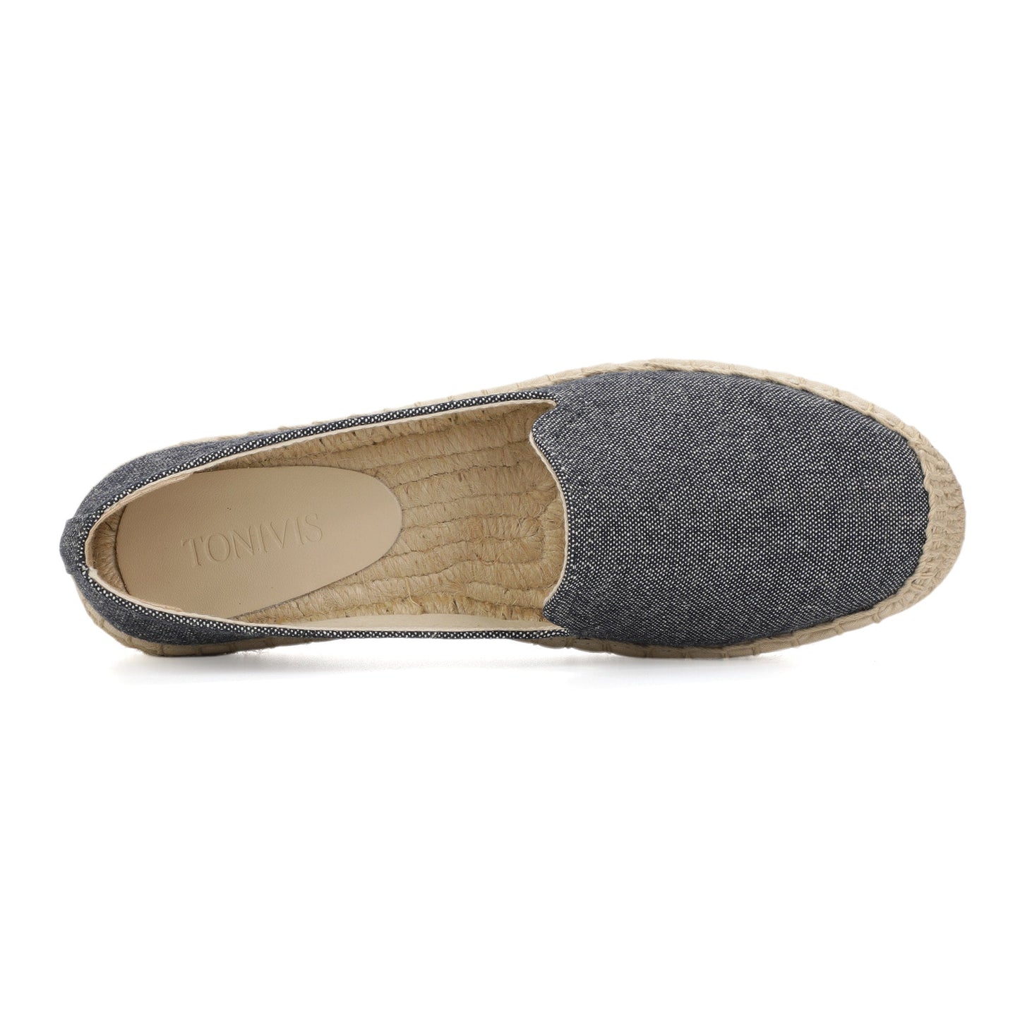 TONIVIS Women's Navy Blue espadrille flats image 7