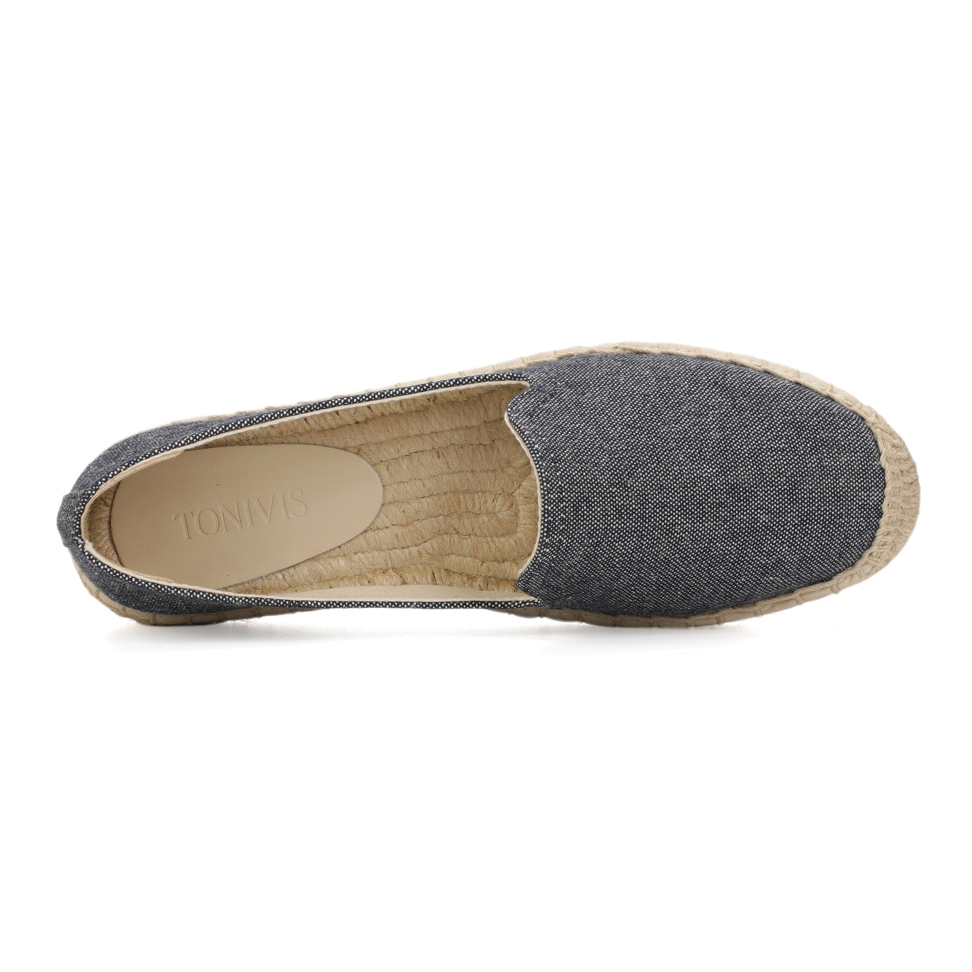 TONIVIS Women's Navy Blue espadrille flats image 7