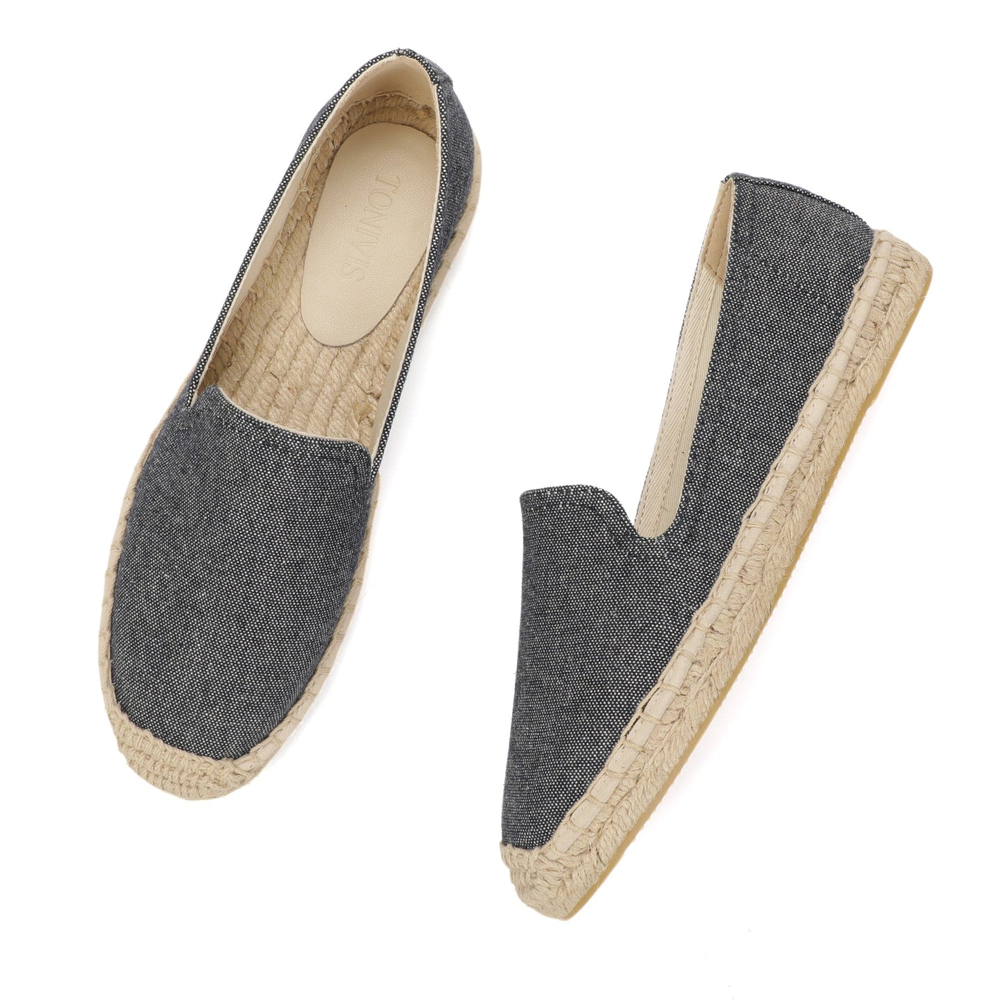TONIVIS Women's Navy Blue espadrille flats image 8