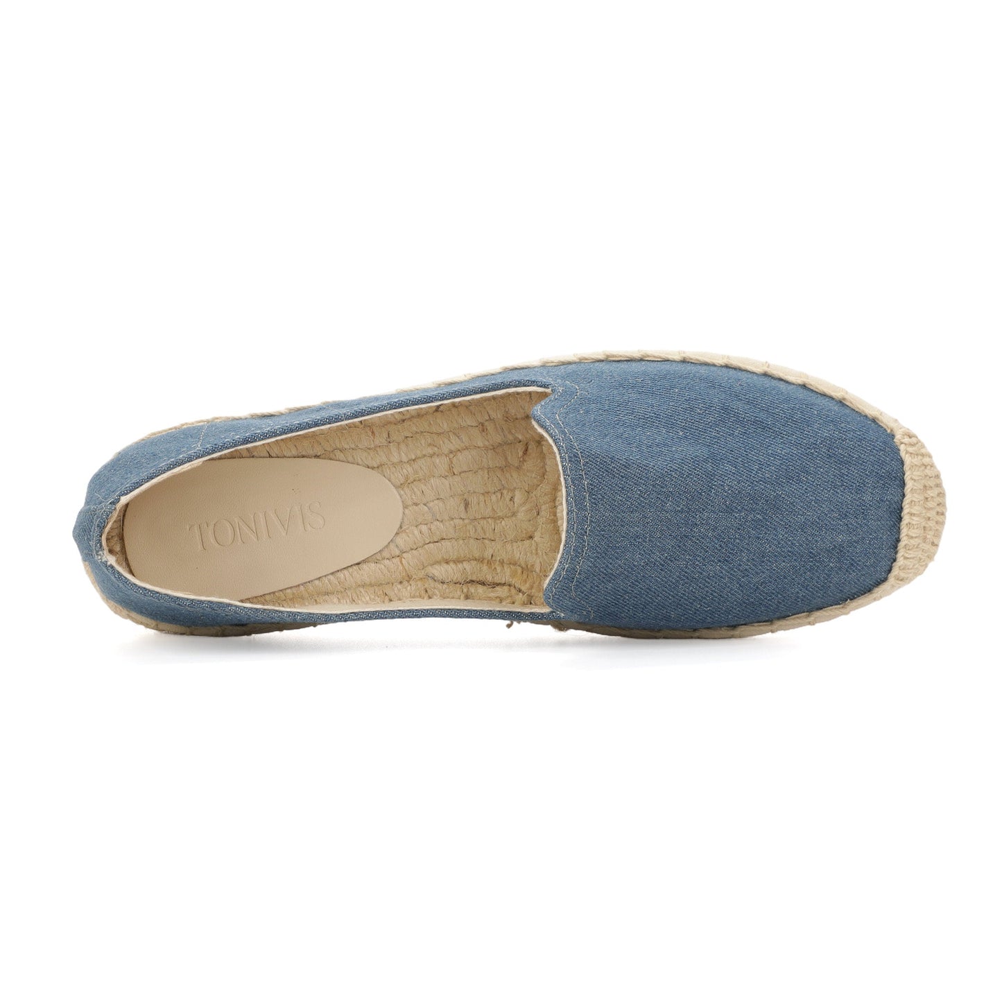 TONIVIS Women's Dark Denim espadrille flats image 7