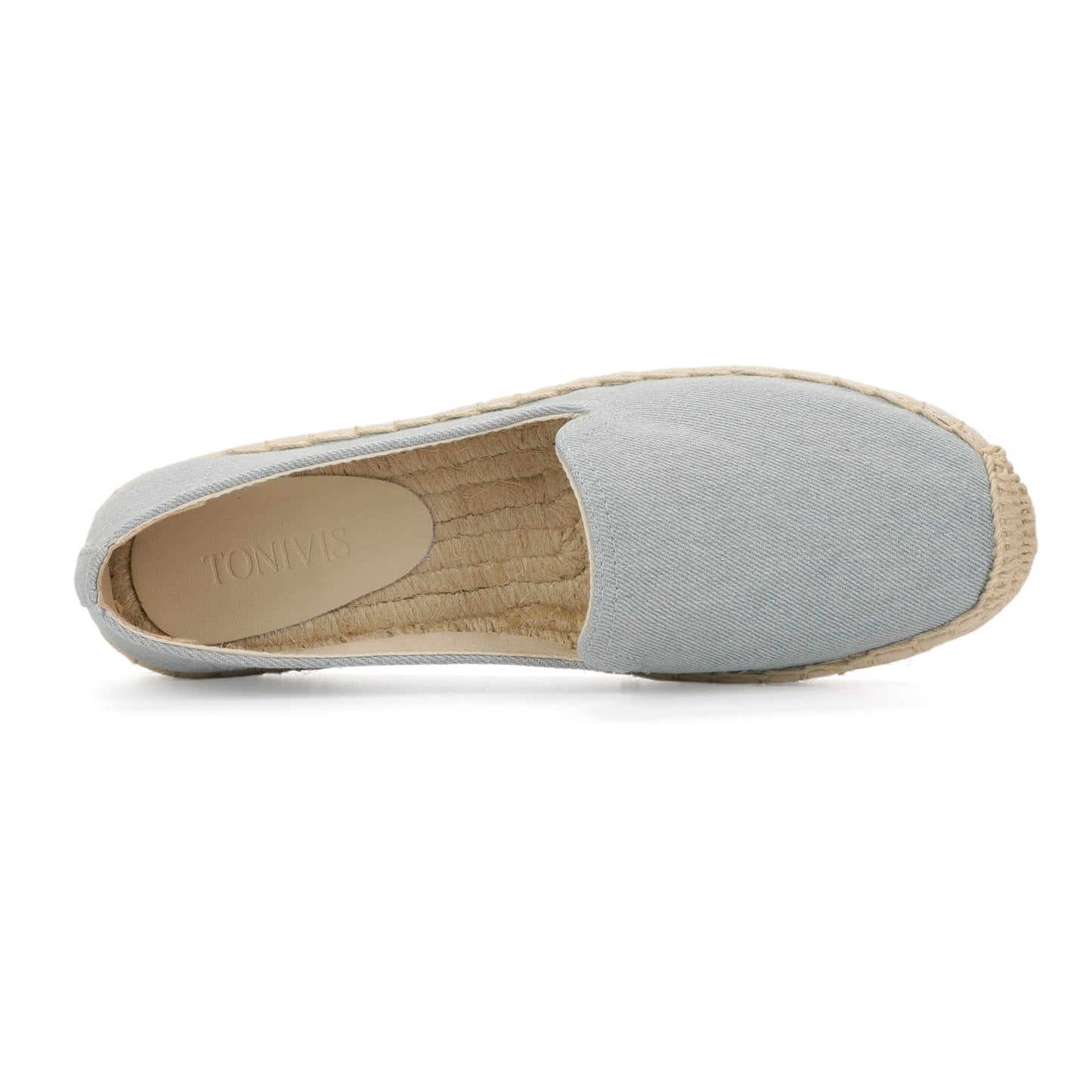 TONIVIS Women's Light Denim espadrille flats image 7