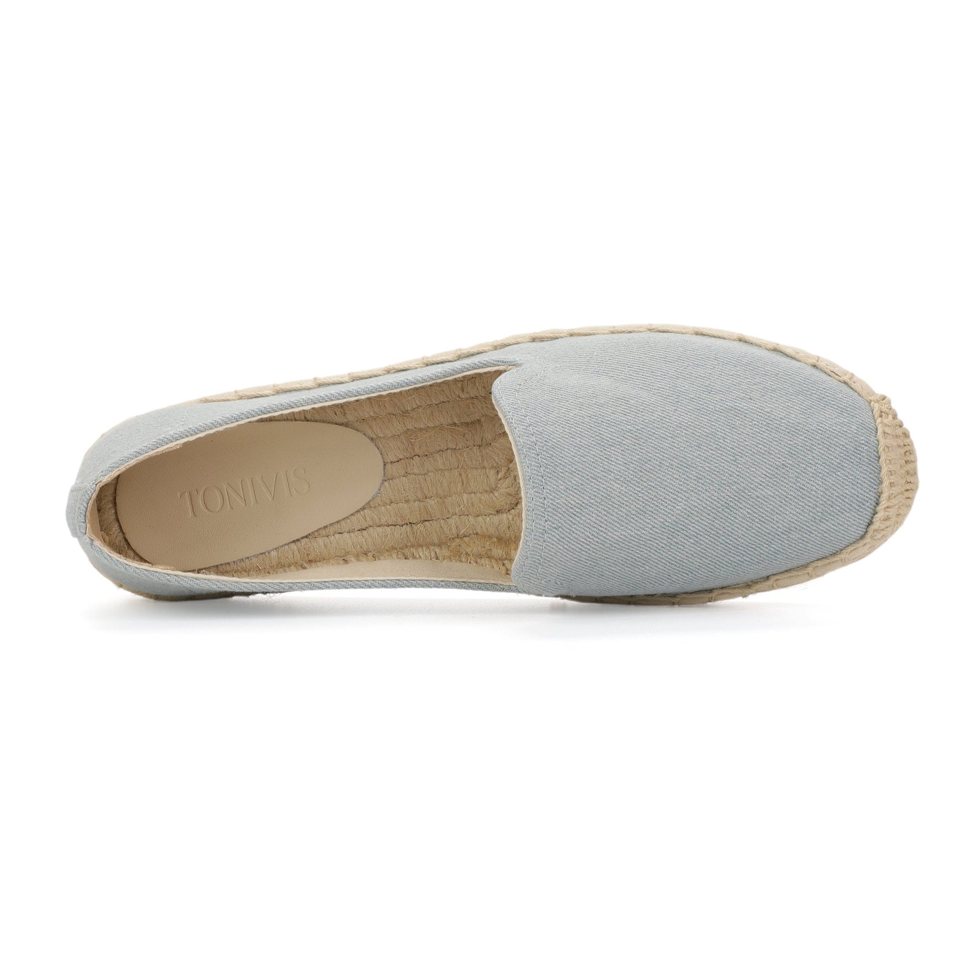 TONIVIS Women's Light Denim espadrille flats image 7