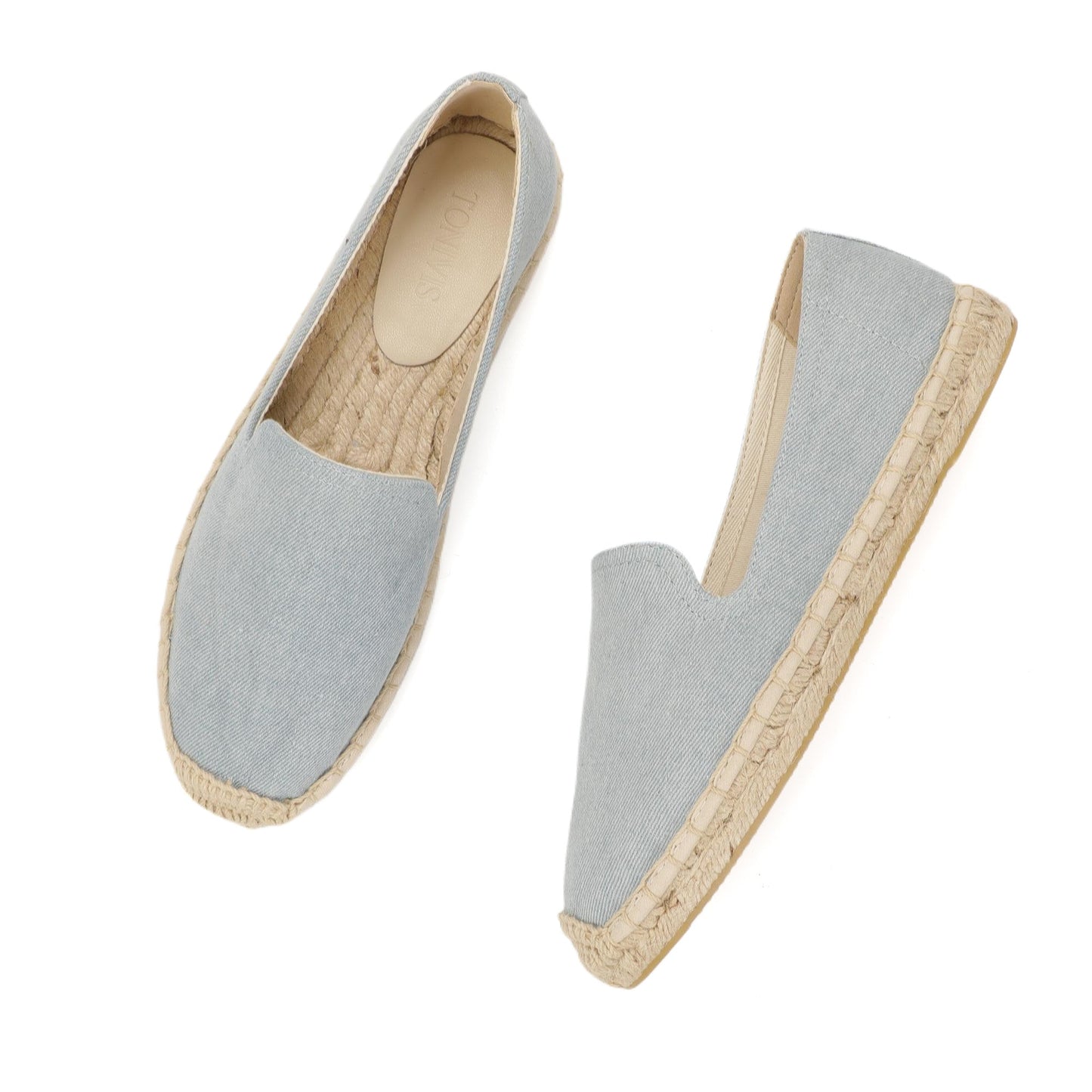 TONIVIS Women's Light Denim espadrille flats image 8