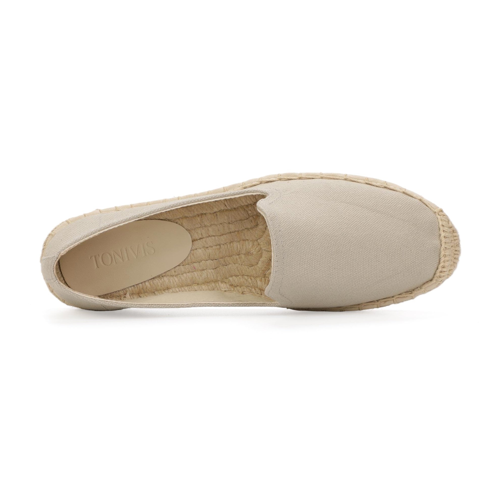 TONIVIS Women's Taupe Gray espadrille flats image 6