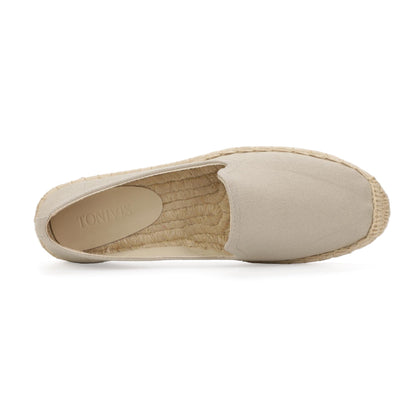 TONIVIS Women's Taupe Gray espadrille flats image 6