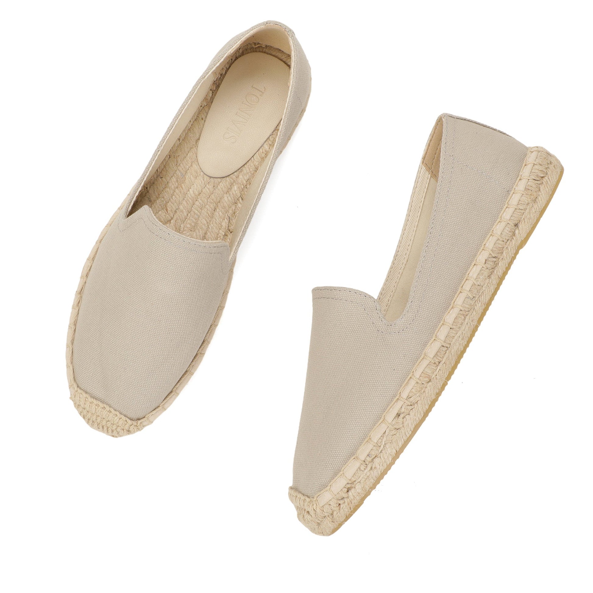 TONIVIS Women's Taupe Gray espadrille flats image 7