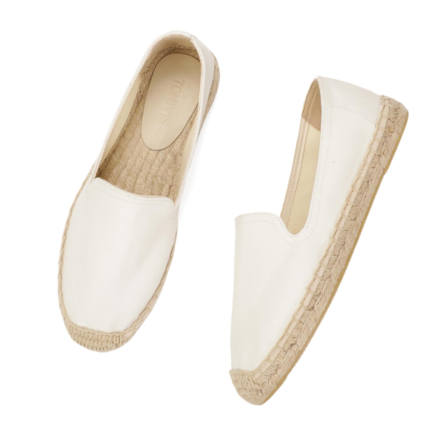 TONIVIS Women's White espadrille flats image 8