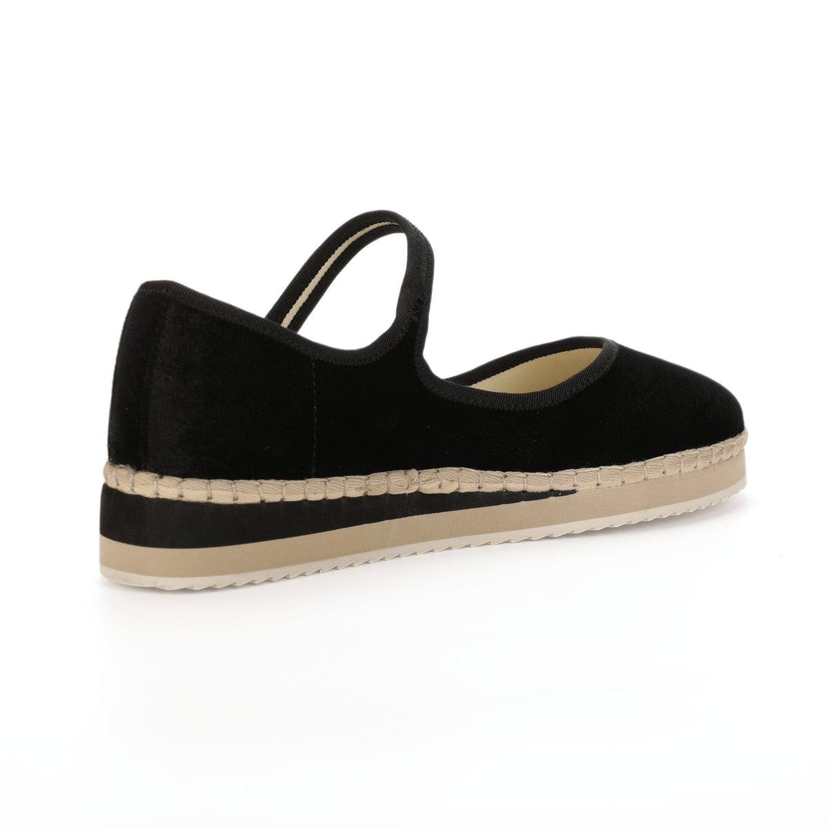 Women's Mary Jane Espadrilles - Black