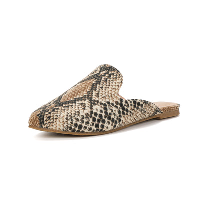 TONIVIS W-P20283 snake print pointed-toe mules - image 8