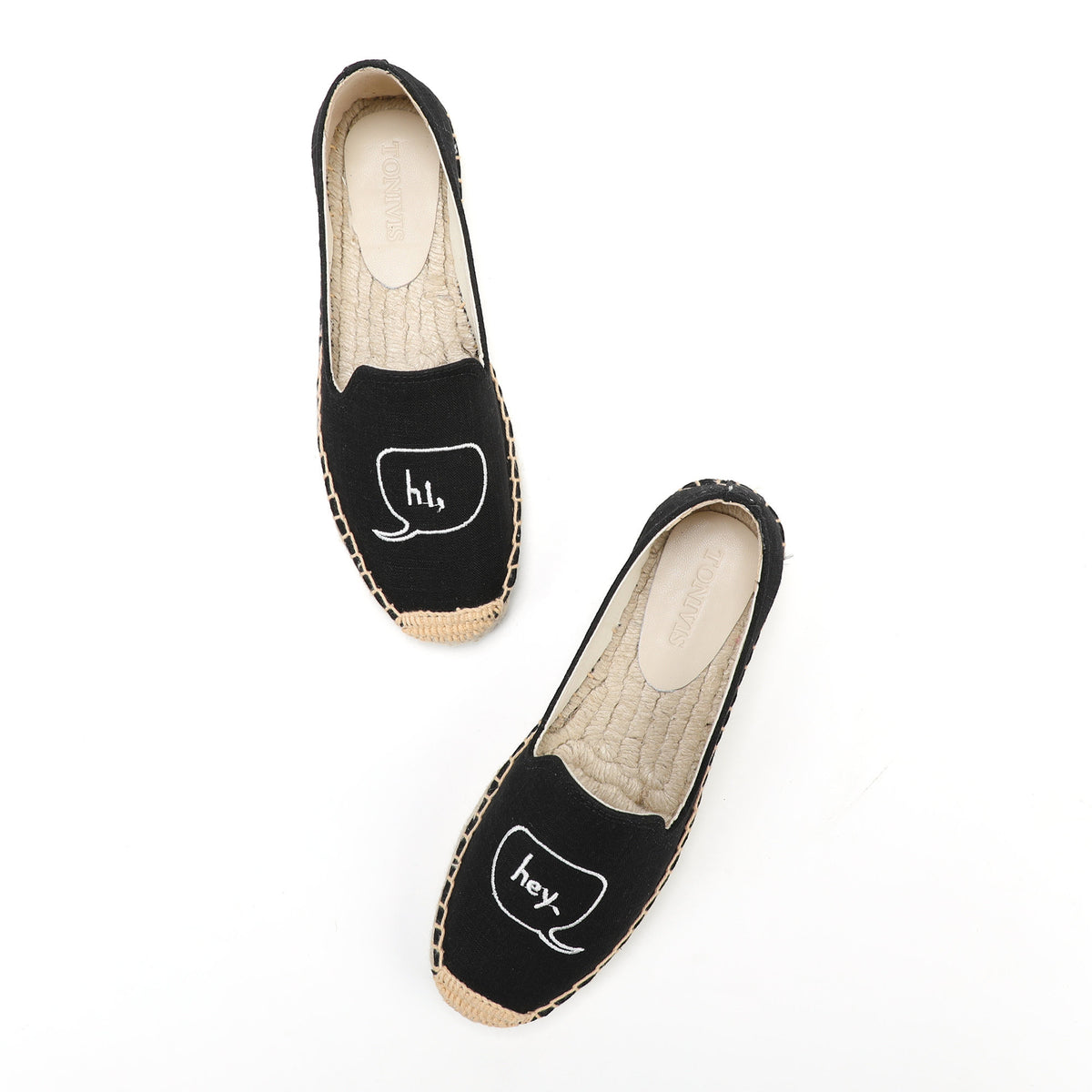 Black Hi women's platform espadrilles, style W-P9871