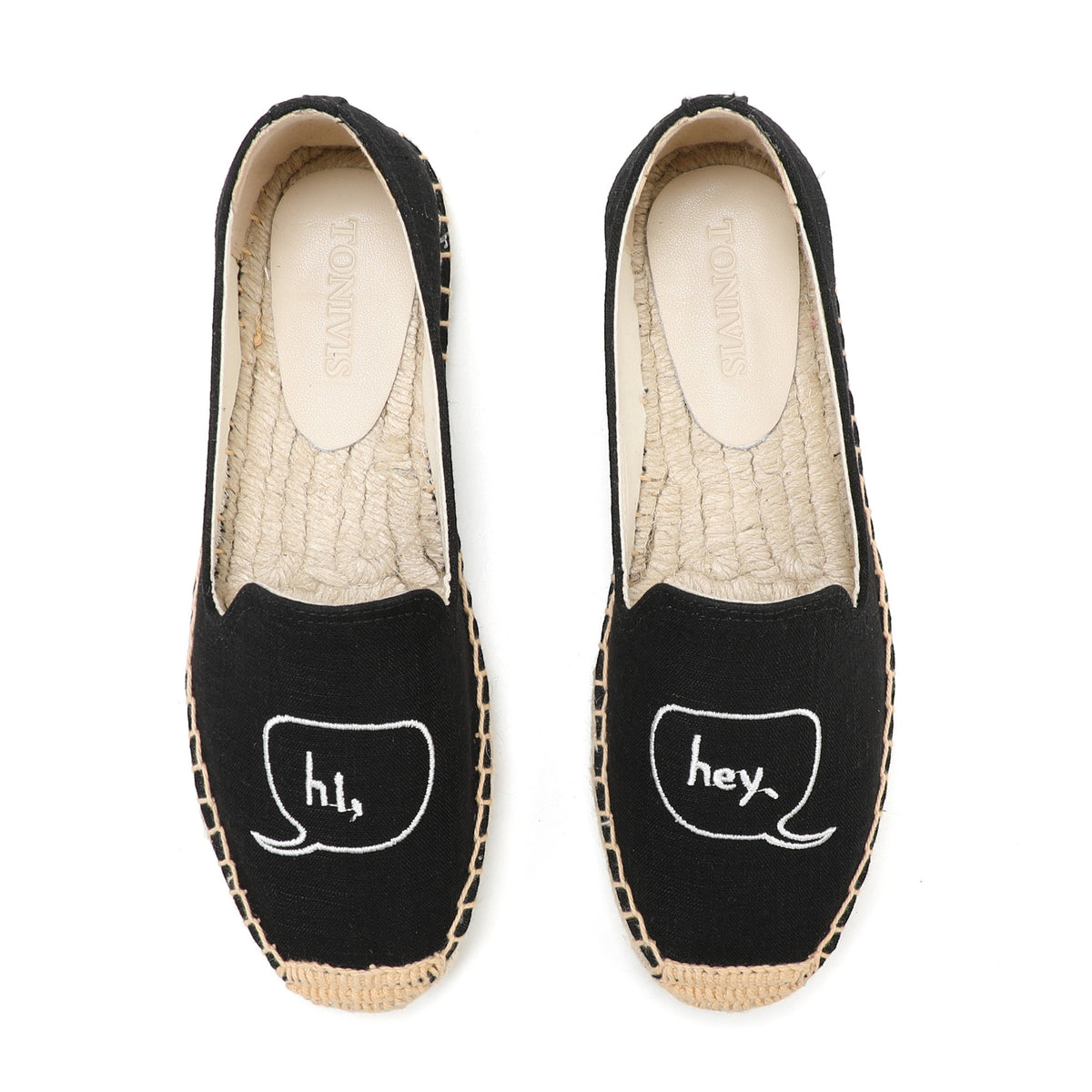 Black Hi women's platform espadrilles, style W-P9871