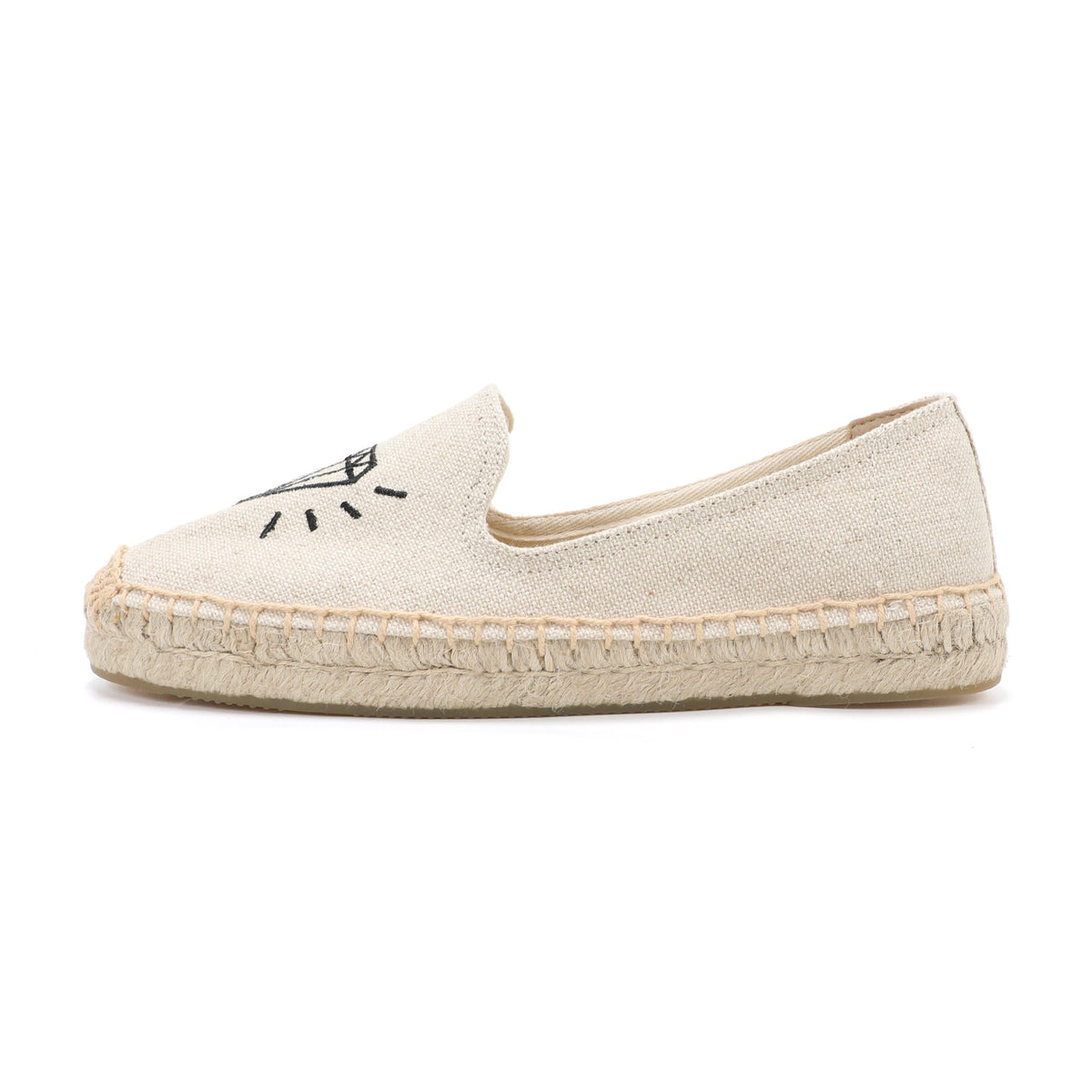 Beige Diamond women's platform espadrilles, style W-P9874